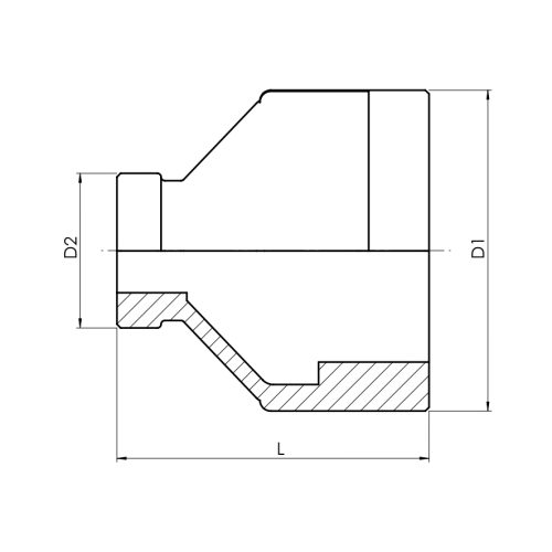 Reducing socket - Drawing