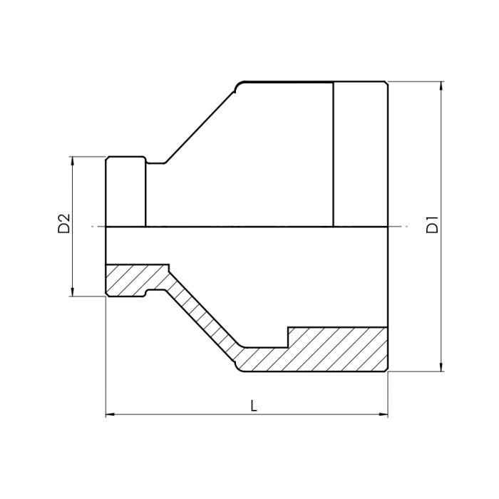 Reducing socket - Drawing