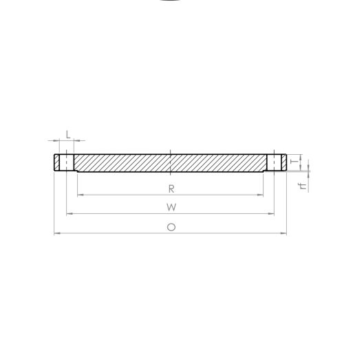 Blind flange, ASTM - Drawing