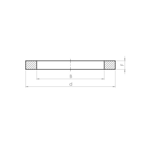 Welding ring, type 32 - Drawing