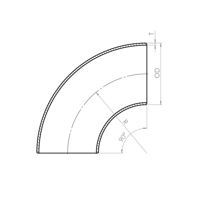 Elbow 90° - Drawing