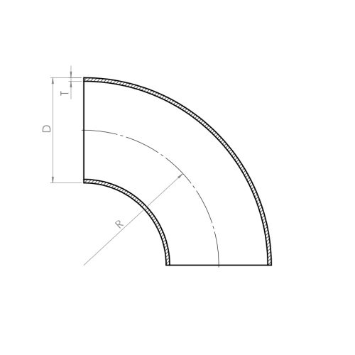 Elbow 90° - Drawing