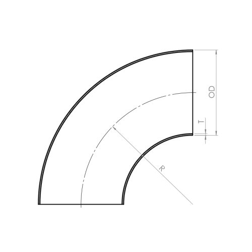 Elbow 90° - Drawing