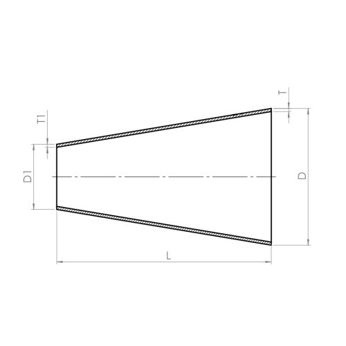 Reducer, concentric - Drawing