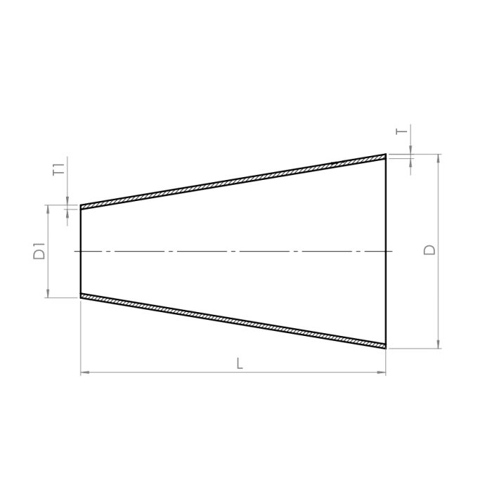 Reducer, concentric - Drawing