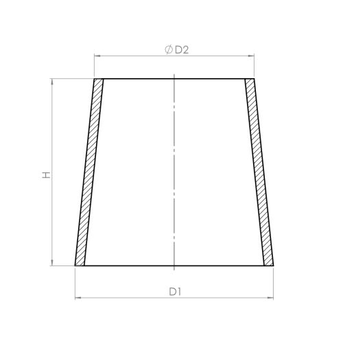 Reducer, concentric - Drawing